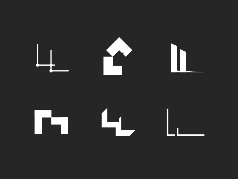 Architectural logo concepts by Toby M on Dribbble