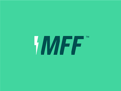 MFF Energy logo electricity energy fuel lightning logo nuclear power