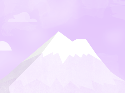 Day 4: Peak clouds mountain purple white