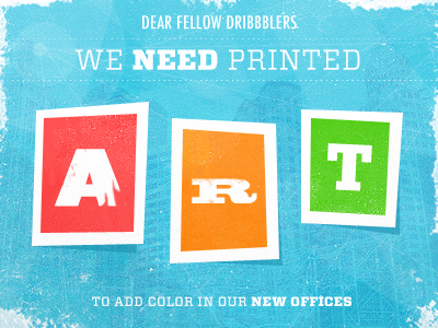 Help! Grooveshark Needs Your Prints. art buy dinosaurs help! office print