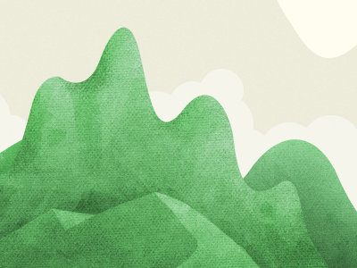 Scratched Illo: Rolling Hills, La Di Da