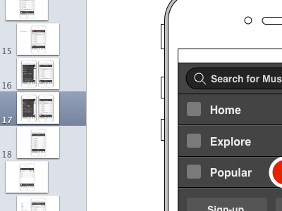 Wireframes for Top-Level Navigation by Barnes on Dribbble