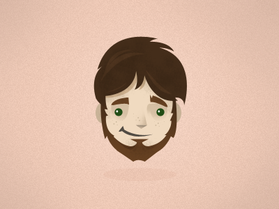 Face brown face floating head illustration tan