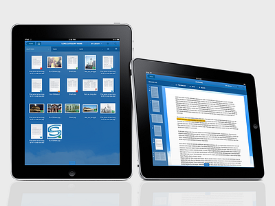 Content MGMT blue files ios ipad