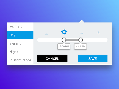 Time Of Day Selector