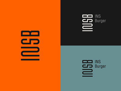 INSBurger branding brid design identity line logo logotype mark symbol typography