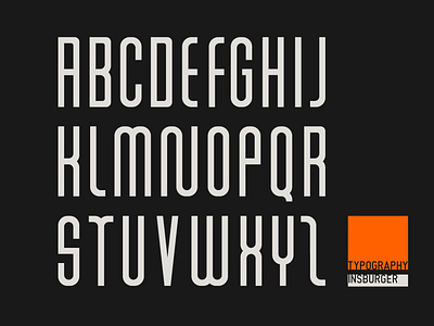 INSBurger Typography brand branding design font identity letter logo logotype mark symbol typography