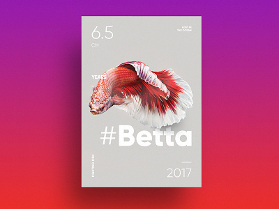Lost in the Ocean 2017 betta color design fish modern ocean pattern poster posters symbol typography