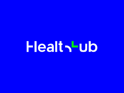 Health Hub Logo app branding color creative cross design health hub logo mark medicine pharmacy