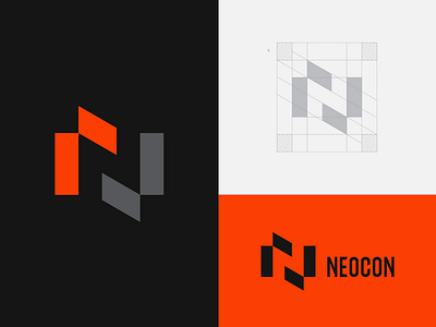 Neocon Logo architecture brand identity branding brid company graphic design icon identity illustration logo logomark logotype mark monogram n neocon symbol type vector