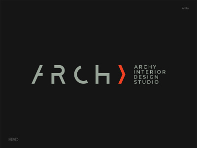 Archy architecture brand branding brid color concept design gridding icon identity illustration interior line logo logotype mark symbol type type design typography