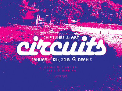 CIRCUITS 1 Collateral chiptune design event pixel art