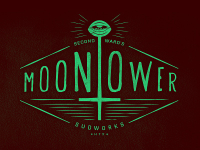 Moontower Sudworks T-Shirt Design hotdogs houston moontower secondwadsrd