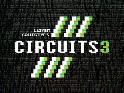 CIRCUITS 3 Logo & Flyer houston logo pixelart