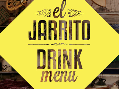 El Jarrito Drink Menu advertising houston menu design