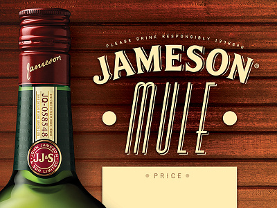 Jameson Mule advertising typography whisky