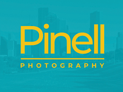 Pinell Photography branding houston typography