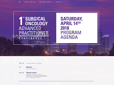 Surgical Oncology APAO Conference houston ux ui website