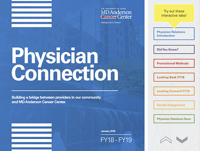 MDA Physicians Relations Newsletter corporate design ux ui