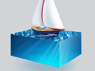 Yacht sail sea waves yacht