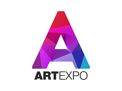 Logo design. Artexpo art expo logotype vector