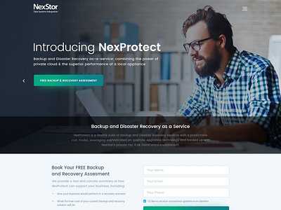 NexStar - Home Page Design