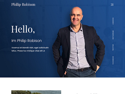 Philip Robison blogs branding esolz identity personal website