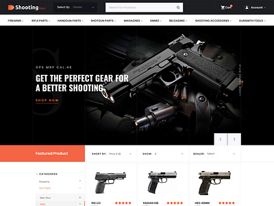 The Shooting Store esolz esolzwebdesign filter option page listing product listing products page