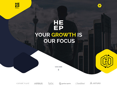 Heep Agency corporate design esolzwebdesign heep agency illustration typography ui website