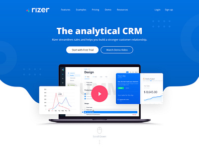 Rizer creative esolzwebdesign illustration rizer typography ui webdesign