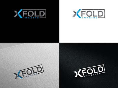 Xfold Imaging branding design esolzlogodesign identity illustration logo xfold imaging