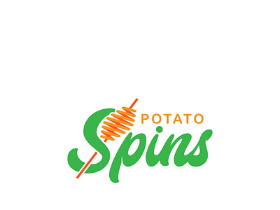 Potato Spins branding corporate design esolzlogodesign icon identity illustration logo potato potato spins