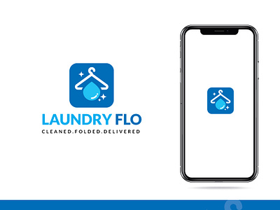 Laundry Flo branding corporate esolzlogodesign icon identity illustration laundry flo ui