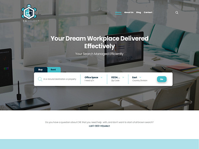 HQSelect corporate esolzwebdesign hqselect illustration real estate ui web design websites