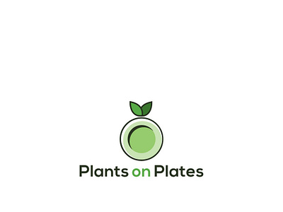 Plants On Plates branding business corporate design esolzlogodesign icon identity illustration logo logo design plants on plates