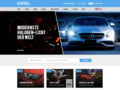 Lichtex.de corporate design esolzwebdesign lichtex.de typography ui website design