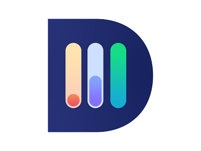 D Mark - Data Analysis alphabet d data data analysis data visualisation design icon identity letter logo mark monogram software logo symbol