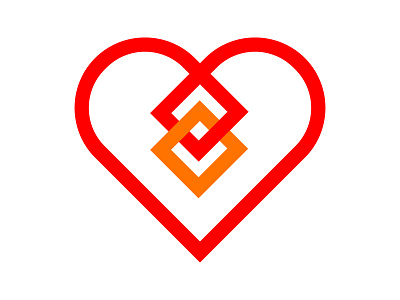 Heart branding design heart heart logo icon identity logo mark minimalistic monogram symbol xler8brain