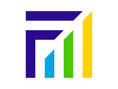 FM Growth branding design f logo fm fm logo growth icon identity logo mark monogram symbol