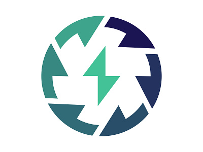 Recycle Energy branding design eco energy environmental icon identity logo logomark logotype mark minimal monogram recycle recycle energy symbol xler8brain