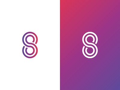 S8 Logo Concept concept letter logo monogram s8