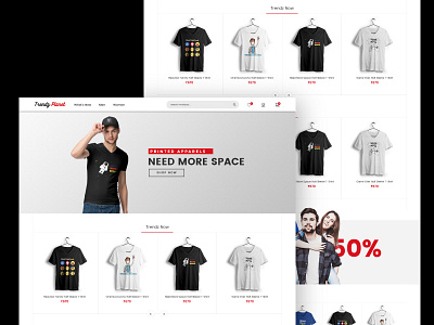 Trendz planet Ecommerce Website ecommerce planet trendz tshirt design website