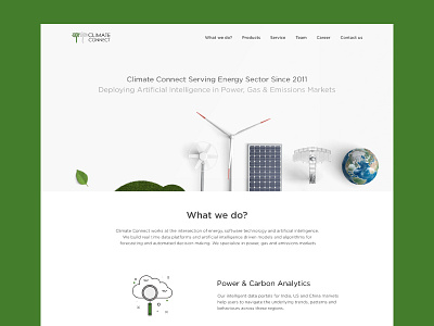 Climate Connect Website Redesign climate connect energy power redesign sector