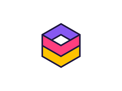 Cube Sort brand cube logo monogram sort