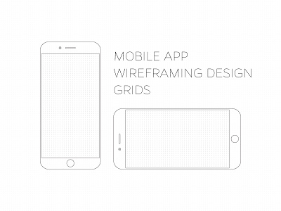 Mobile App Wireframe Grids app grids mobile ui ux wireframe