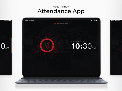 Attendance App analysis android app attendance attendance app attendance manager design employee tracker employees fingerprint fingerprint scanner hr ios ipad app mobiile app product scan time track ui ux