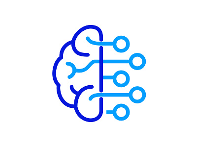 Artificial Intelligence ai app artificial artificial intelligence brain concept design illustration logo mark tech