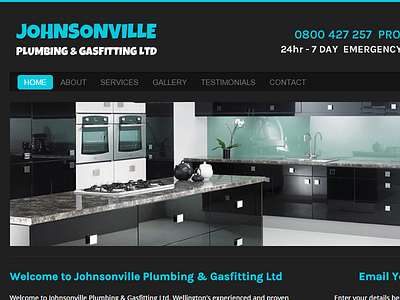 Johnsonville Plumbing Ltd, Plumber Wellington plumbing website web design web development