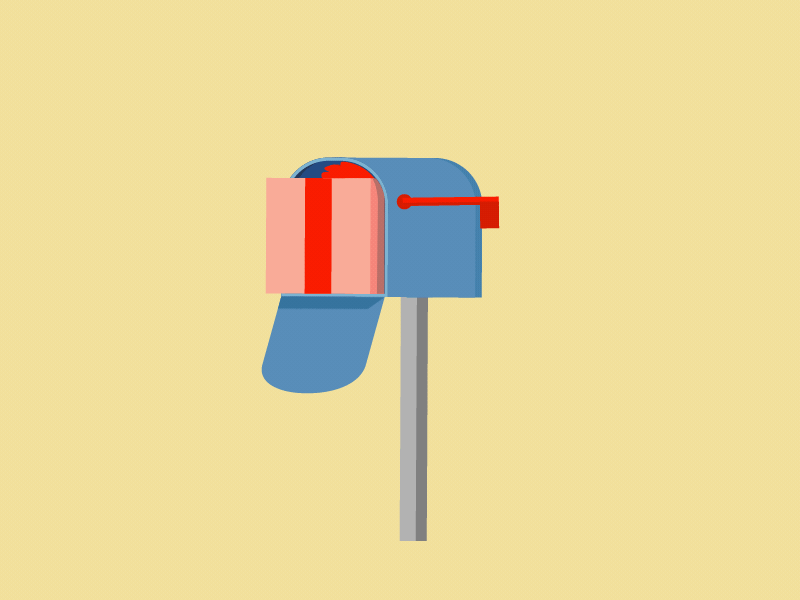 Mailbox Gif after effects animation