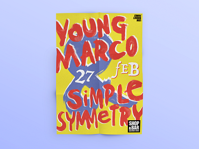 Poster for Young Marco & Simple Symmetry denis music poster simachev simple symmetry young